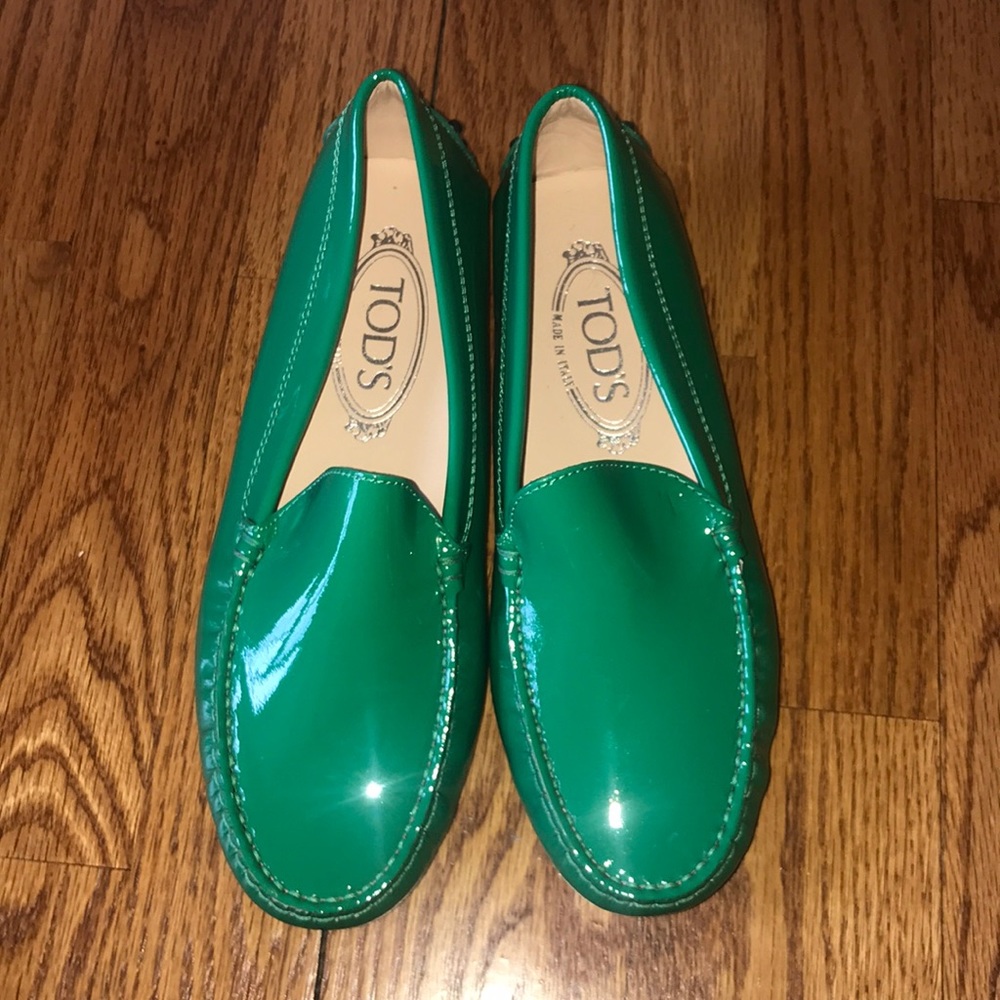 Sz EU 36 1/2 Tod’s Patent Leather Driver Shoes